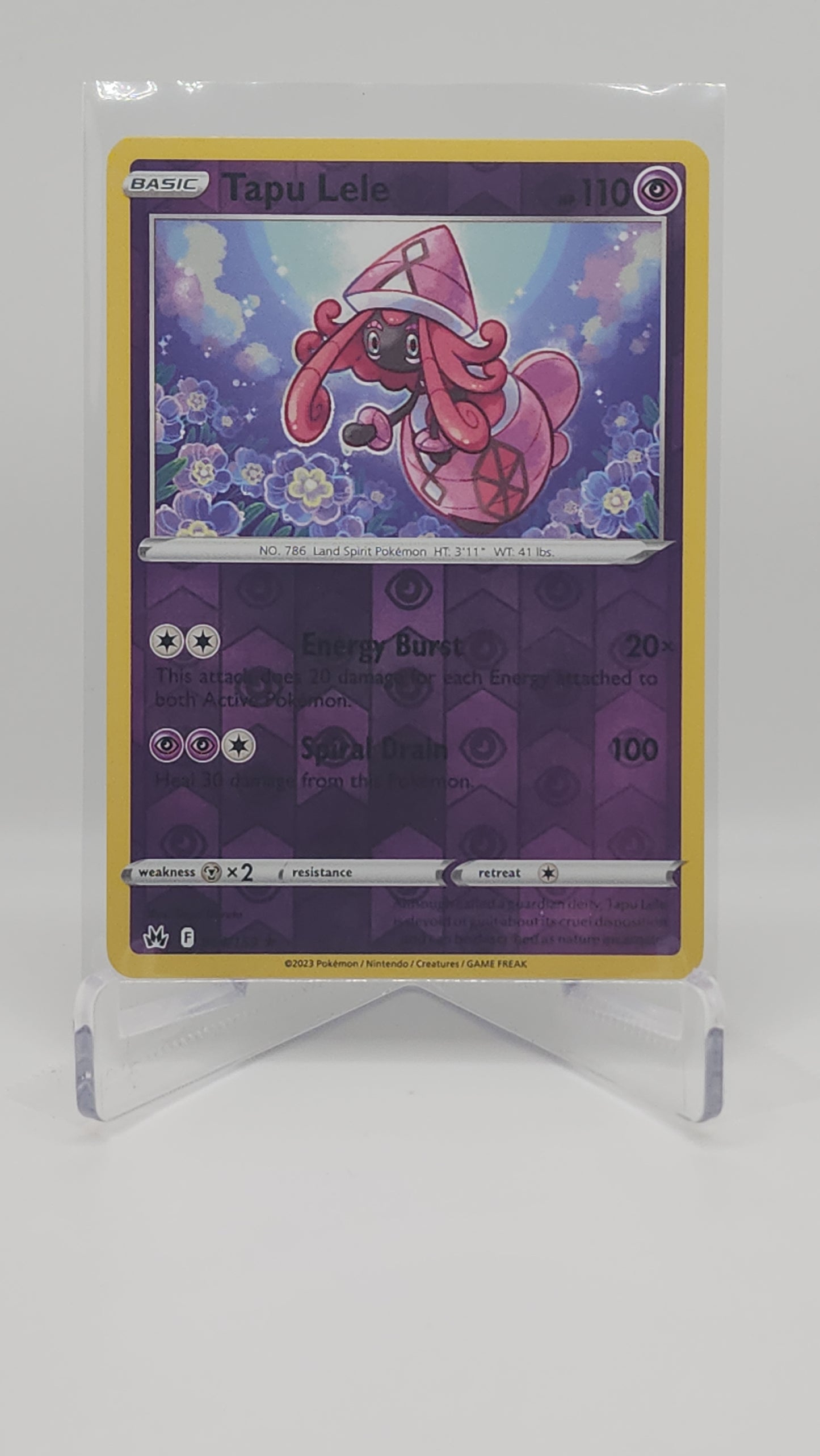 Tapu Lele [Reverse Holo] 64/159 Pokémon TCG Crown Zenith