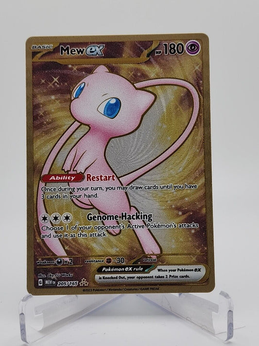 205/165 Mew Ex [Etched Metal]  Pokémon TGC Scarlet & Violet - 151