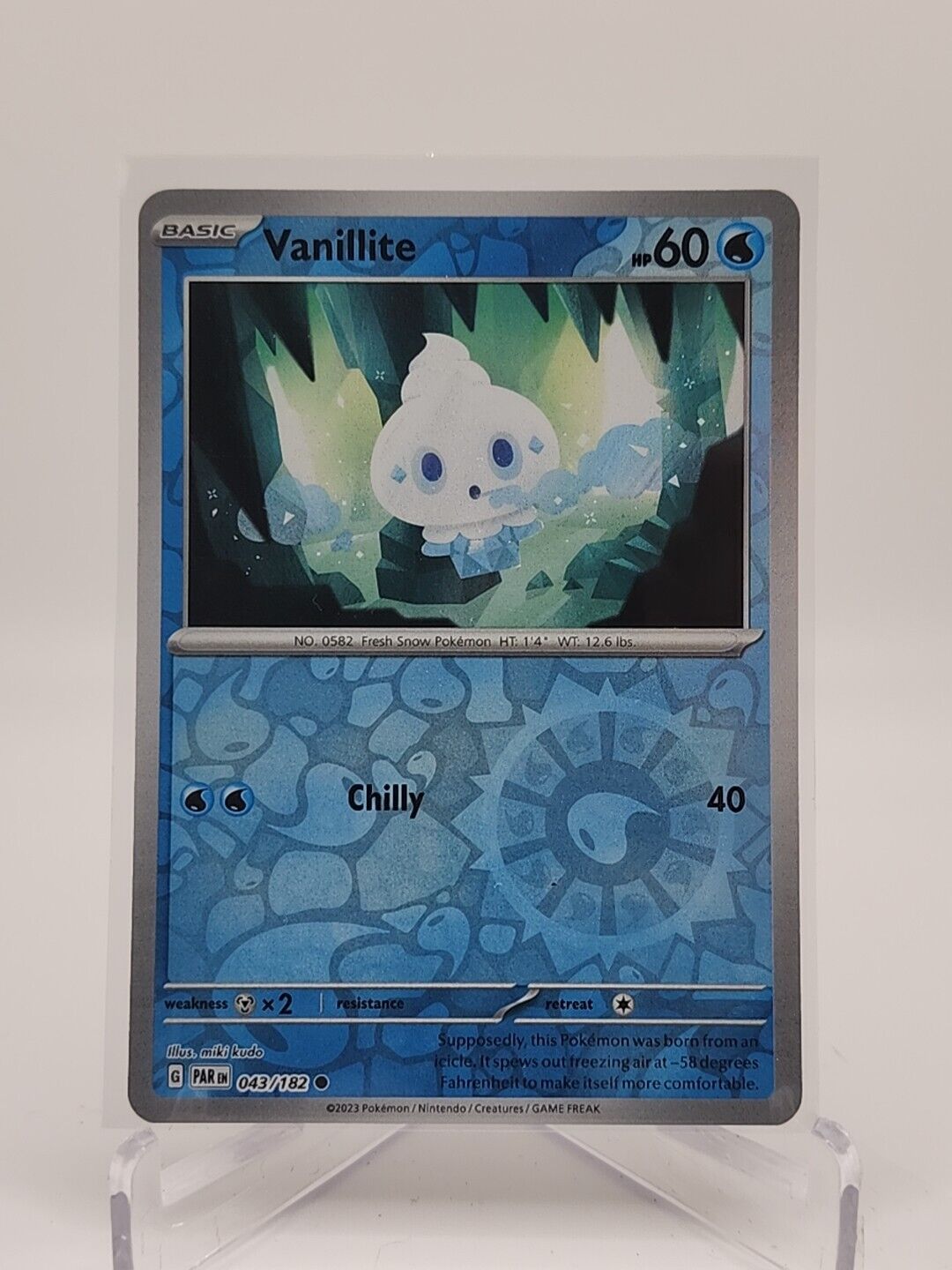 Vanillite [Reverse Holo]  43/182 Pokémon TCG Paradox Rift