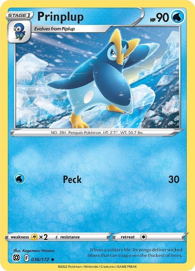 Prinplup  36/172 Pokémon TCG Brilliant Stars