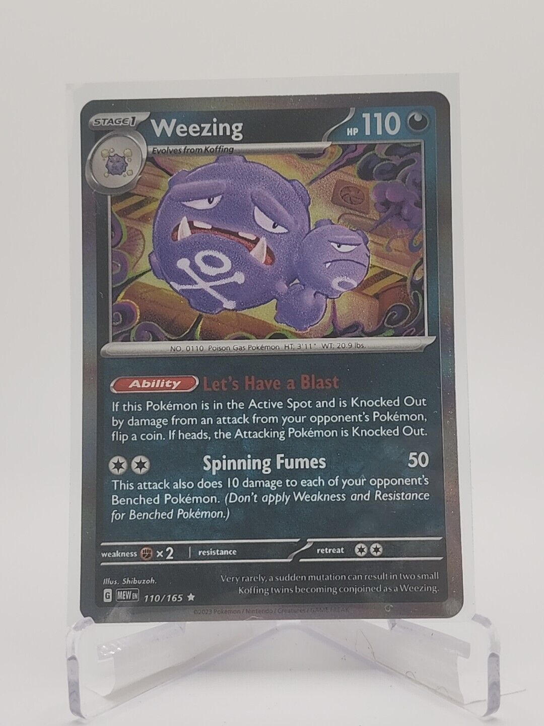 110/165 Weezing  Pokémon TGC Scarlet & Violet - 151