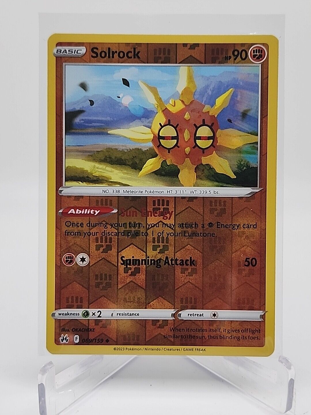 Solrock [Reverse Holo]  69/159 Pokémon TCG Crown Zenith