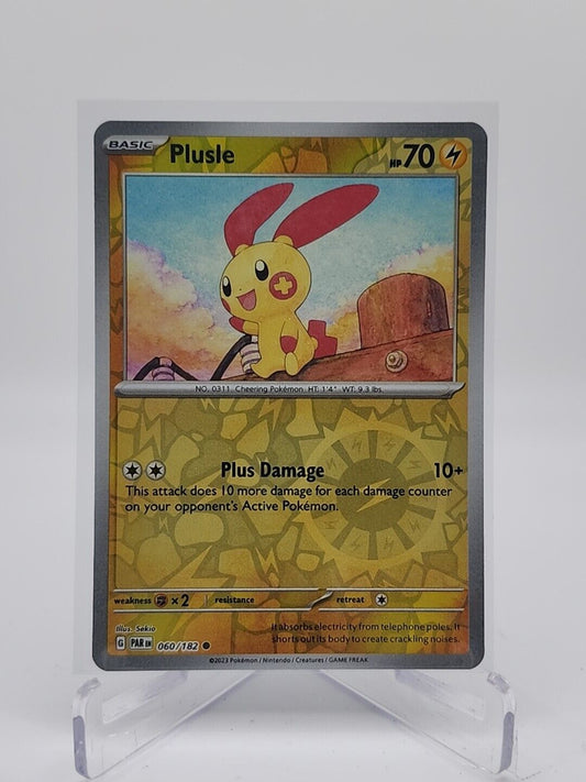 Plusle [Reverse Holo]  60/182 Pokémon TCG Paradox Rift