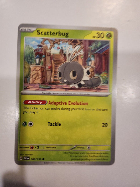 Scatterbug 8/198 Pokémon TGC Scarlet & Violet