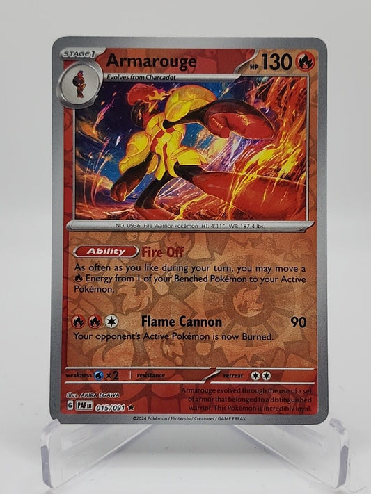 Armarouge [Reverse Holo]  15/91 Pokémon TCG Paldean Fates