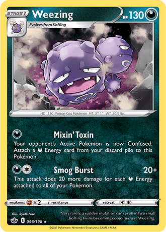 Weezing [Reverse Holo]  95/203 Pokémon TCG Chilling Reign