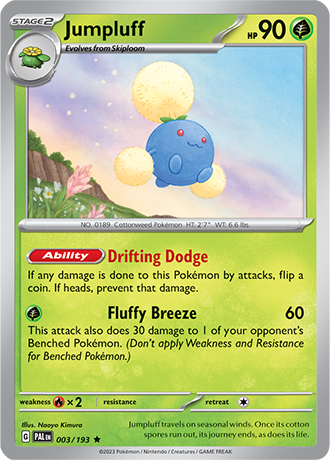 Jumpluff [Reverse Holo]  3/193 Pokémon TCG Paldea Evolved