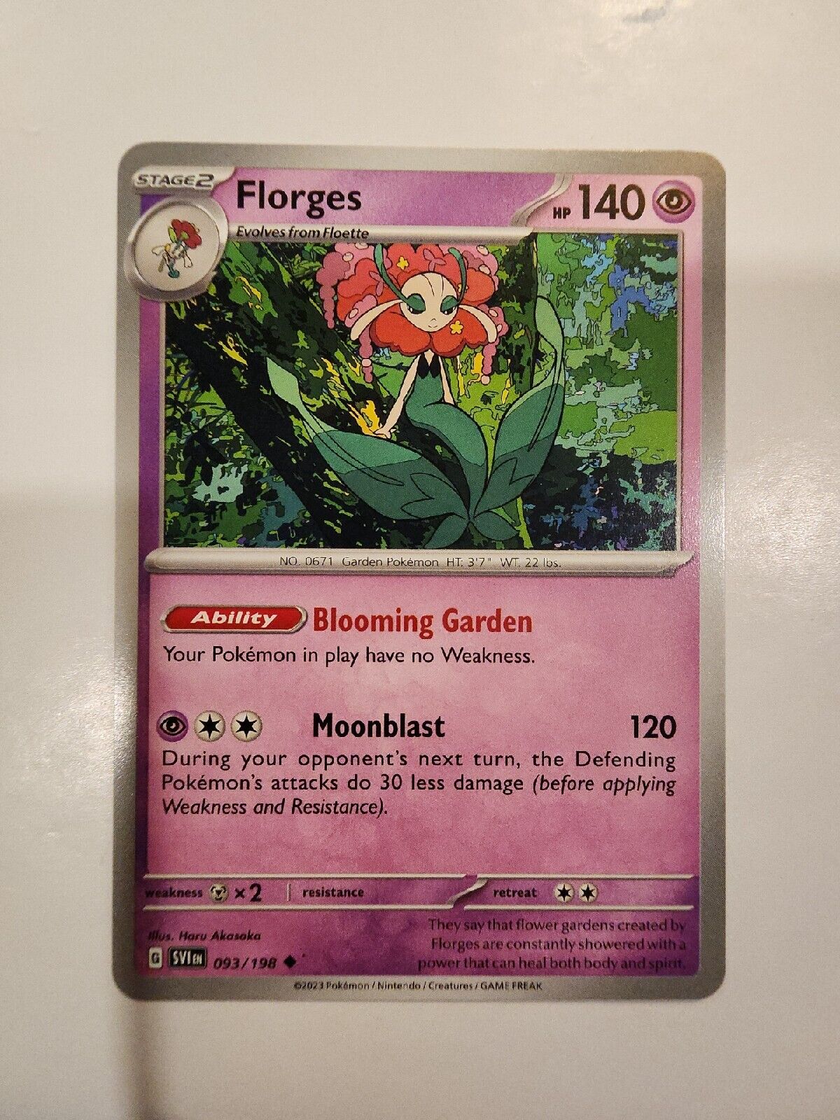 Florges 93/198 Pokémon TGC Scarlet & Violet