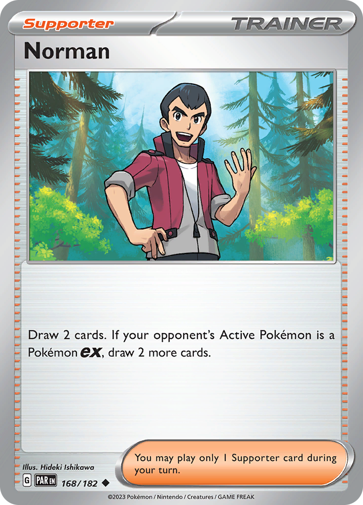 Norman  168/182 Pokémon TCG Paradox Rift