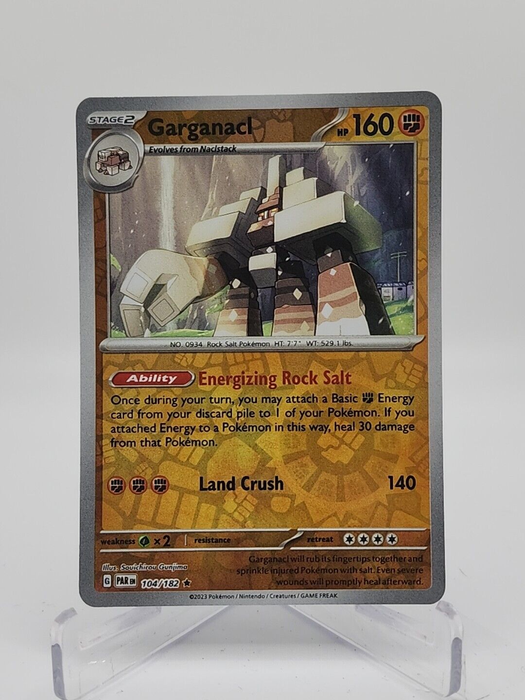 Garganacl [Reverse Holo]  104/182 Pokémon TCG Paradox Rift