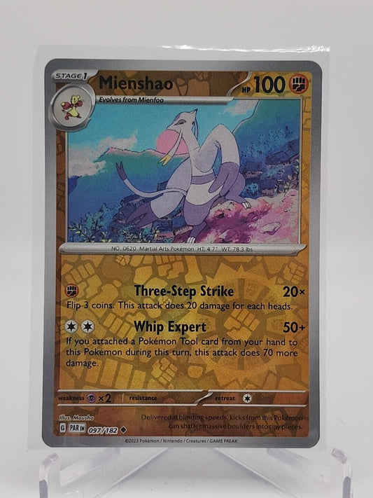 Mienshao [Reverse Holo]  97/182 Pokémon TCG Paradox Rift