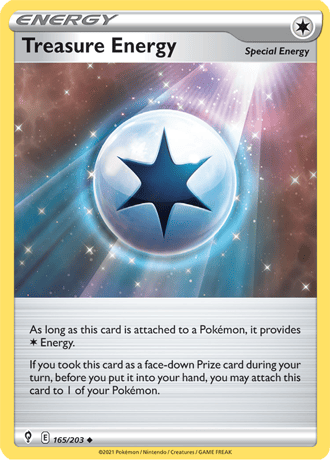 Treasure Energy  165/203 Pokémon TCG Evolving Skies