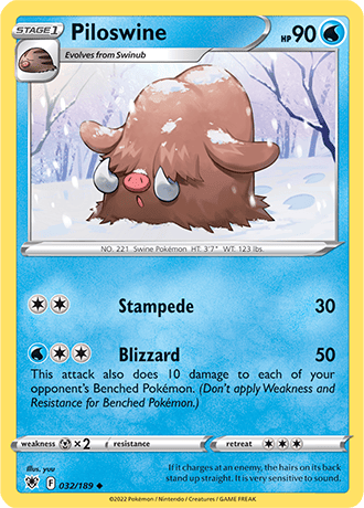 Piloswine  32/189 Pokémon TCG Astral Radiance