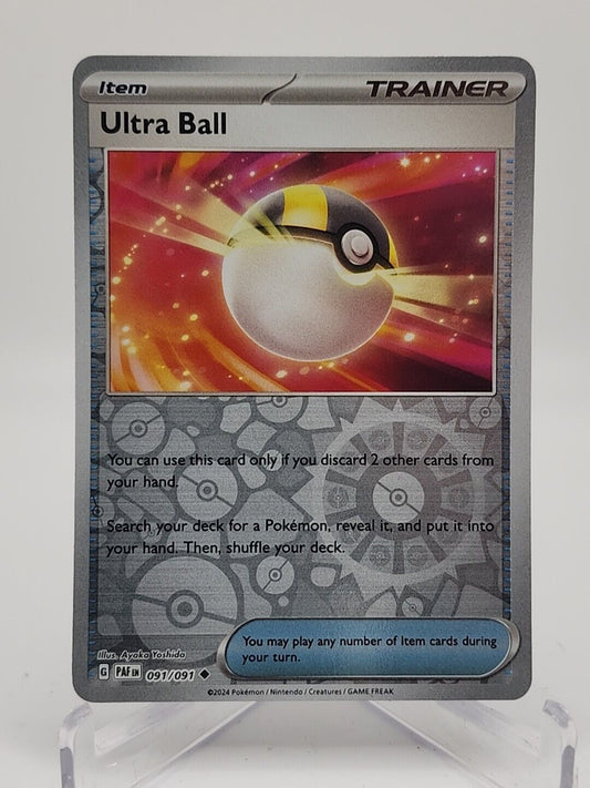 Ultra Ball [Reverse Holo]  91/91 Pokémon TCG Paldean Fates