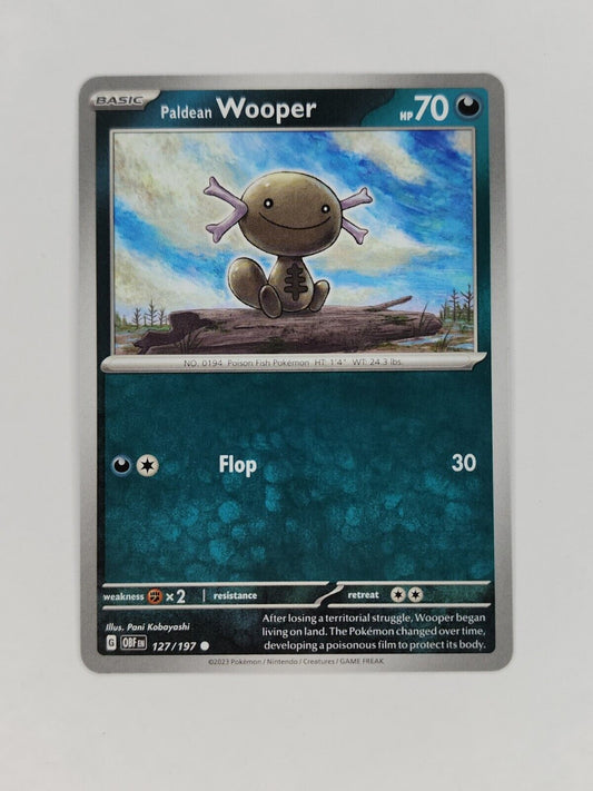 Paldean Wooper 127/197 Pokémon TGC Obsidian Flames