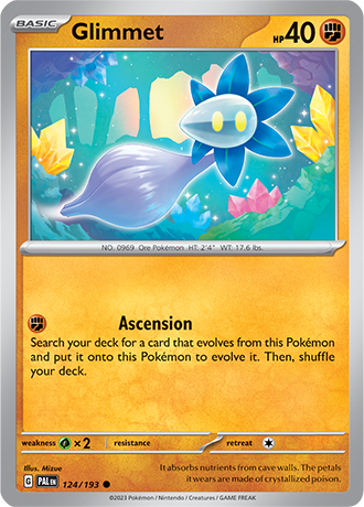 Glimmet  124/193 Pokémon TCG Paldea Evolved