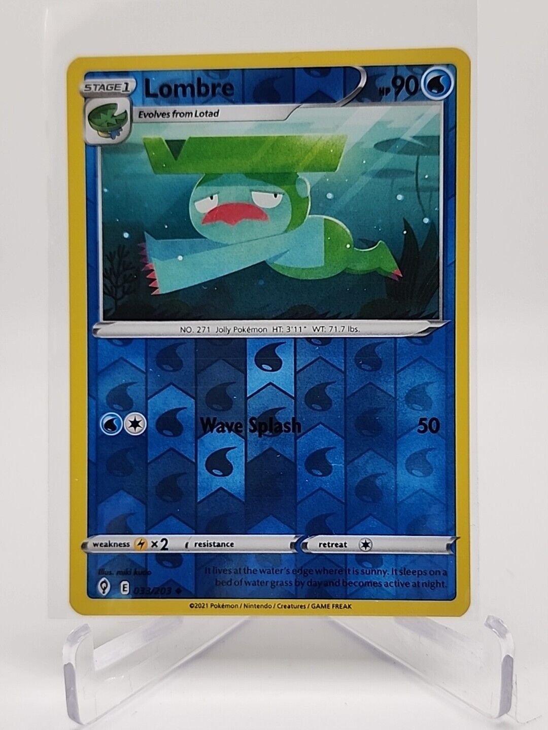 Lombre [Reverse Holo]  33/203 Pokémon TCG Evolving Skies