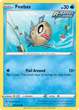 Feebas  37/203 Pokémon TCG Evolving Skies