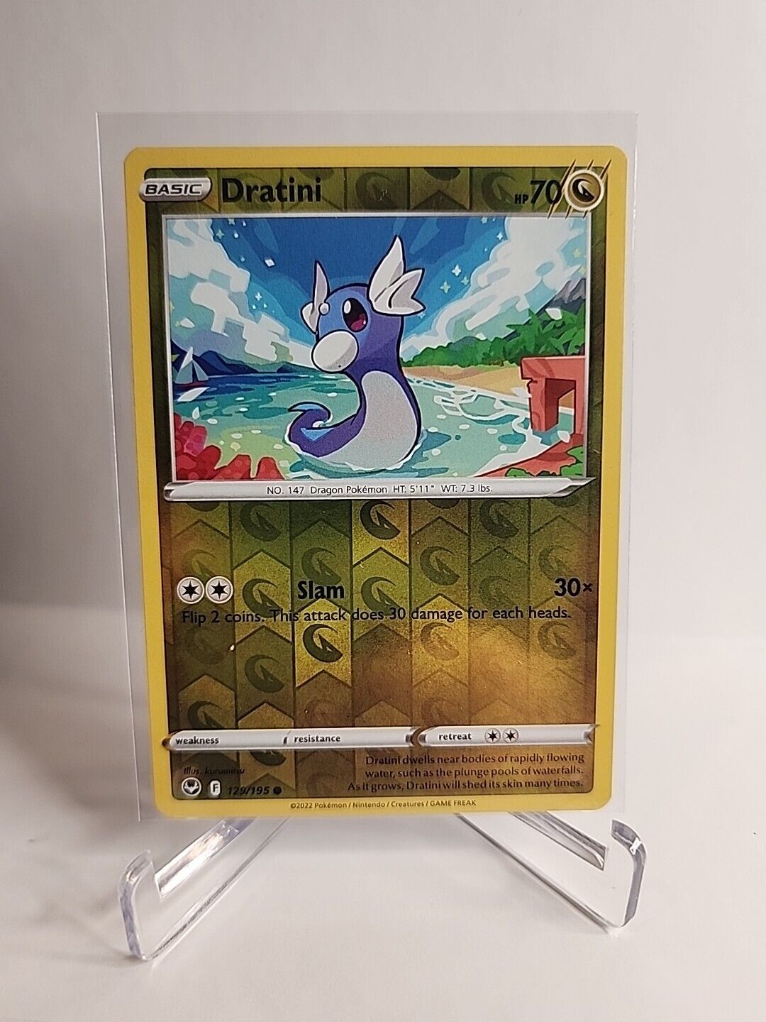 Dratini [Reverse Holo] 129/195 Pokémon Cards Silver Tempest