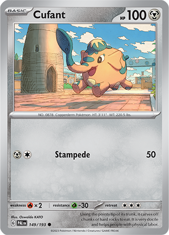 Cufant  149/193 Pokémon TCG Paldea Evolved