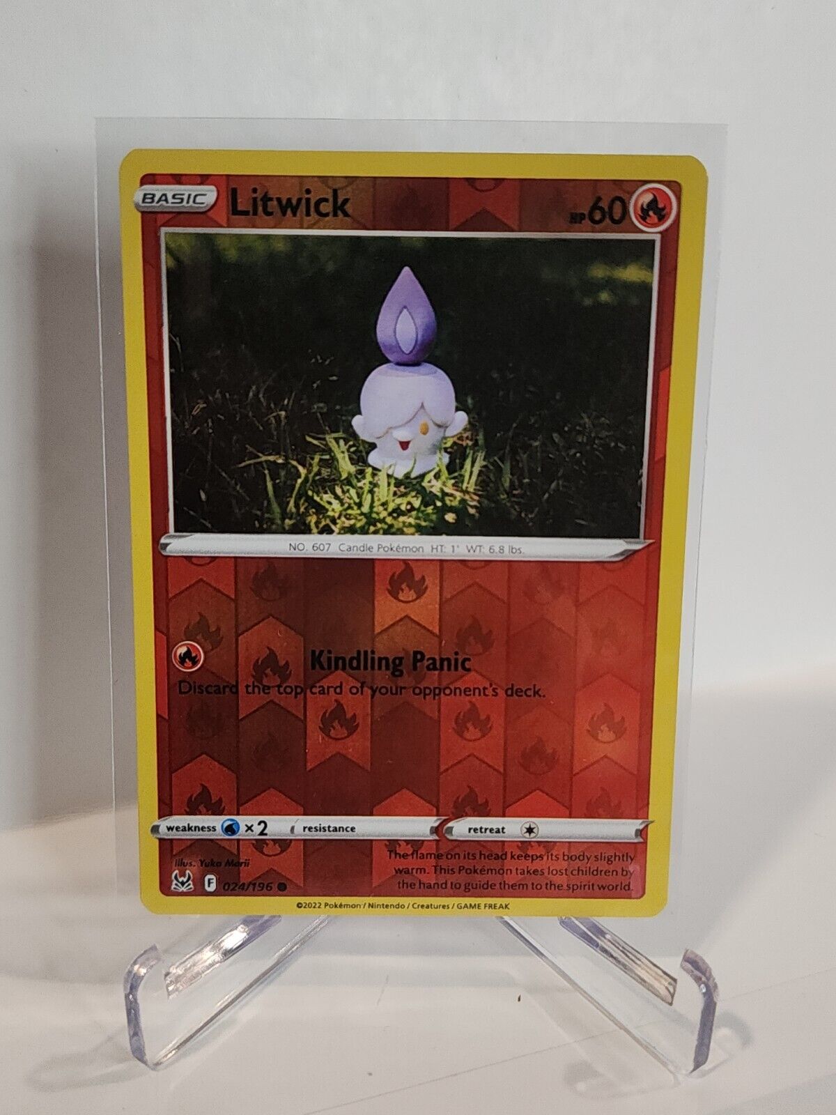 24/196 Litwick [Reverse Holo]  Pokémon TGC Lost Origin