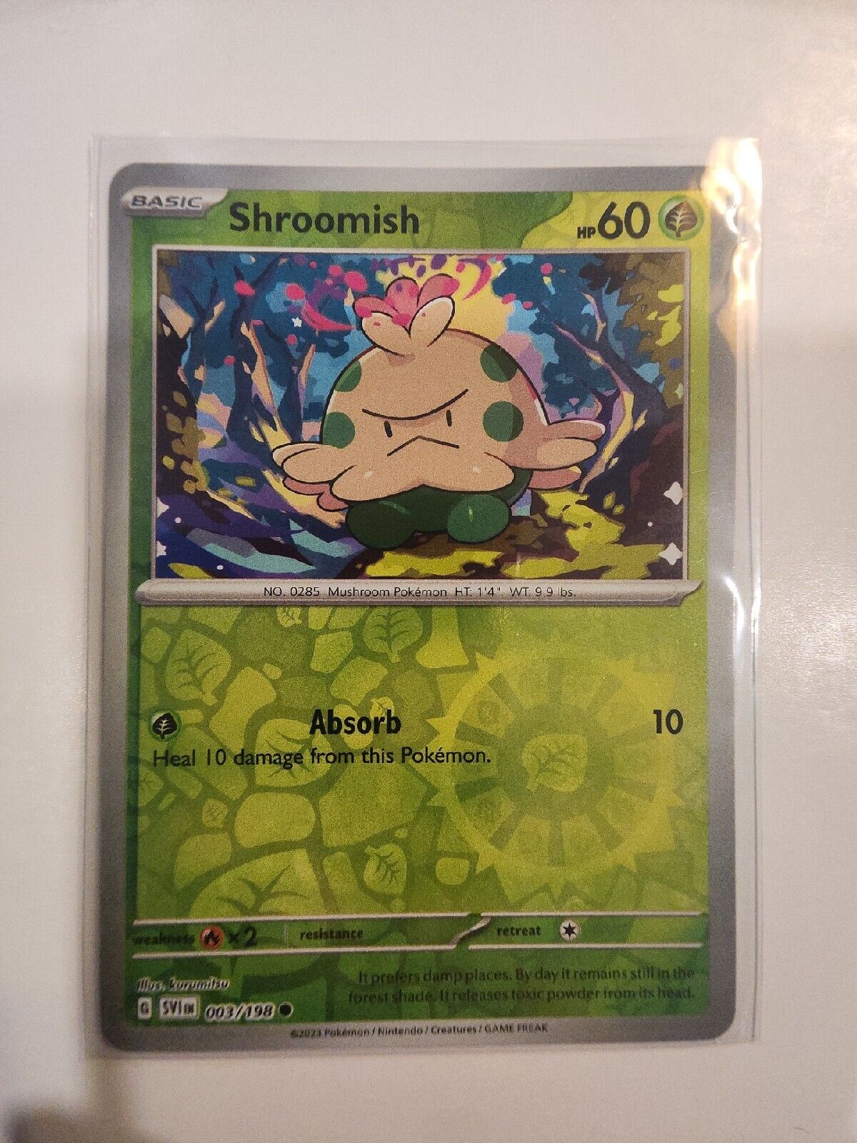 Shroomish [Reverse Holo] 3/198 Pokémon TGC Scarlet & Violet