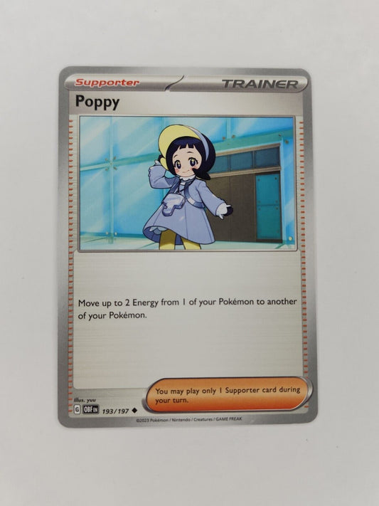 Poppy 193/197 Pokémon TGC Obsidian Flames