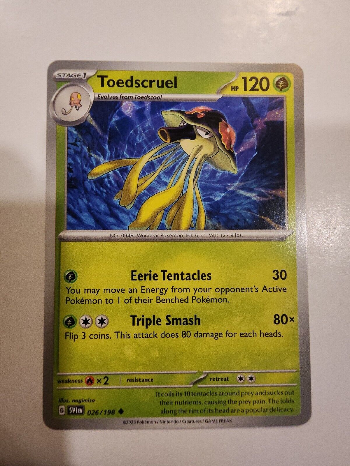 Toedscruel 26/198 Pokémon TGC Scarlet & Violet