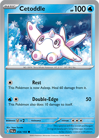 Cetoddle [Reverse Holo]  54/193 Pokémon TCG Paldea Evolved