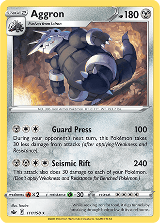 Aggron  111/203 Pokémon TCG Chilling Reign