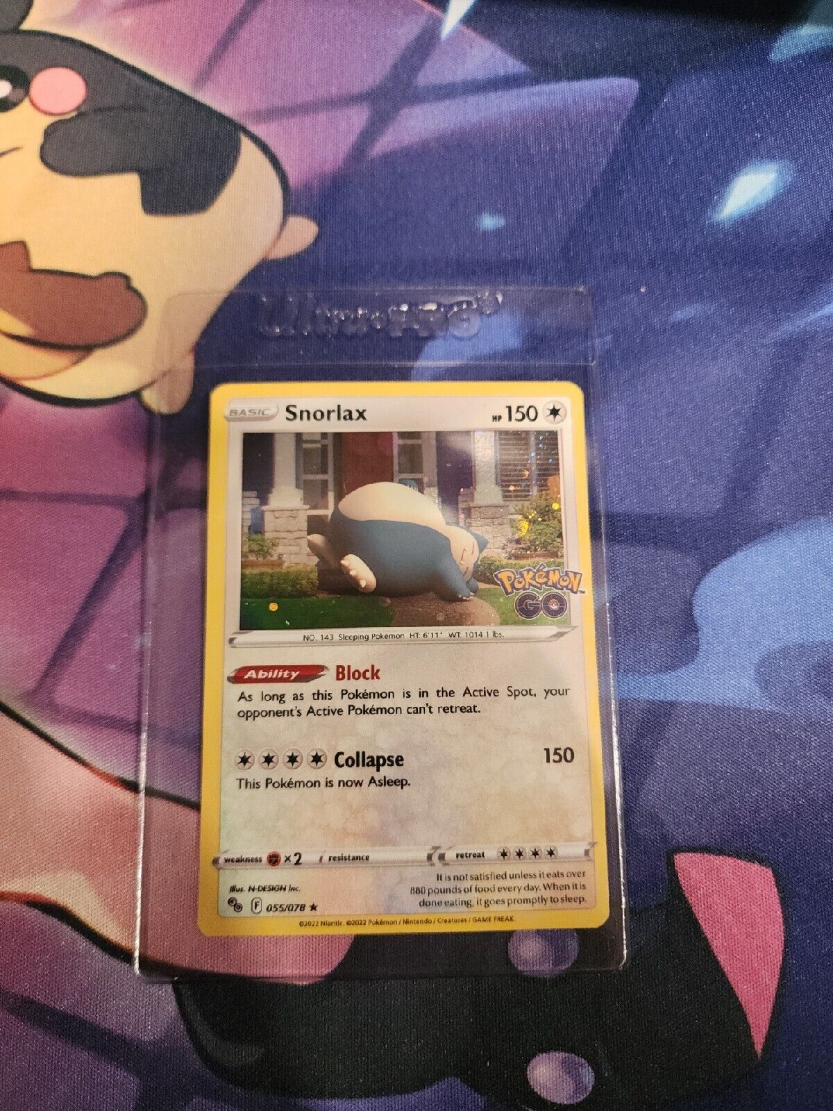 Pokemon TCG Pokemon Go 055/078 - Snorlax - Cosmos Holo Promo - NM