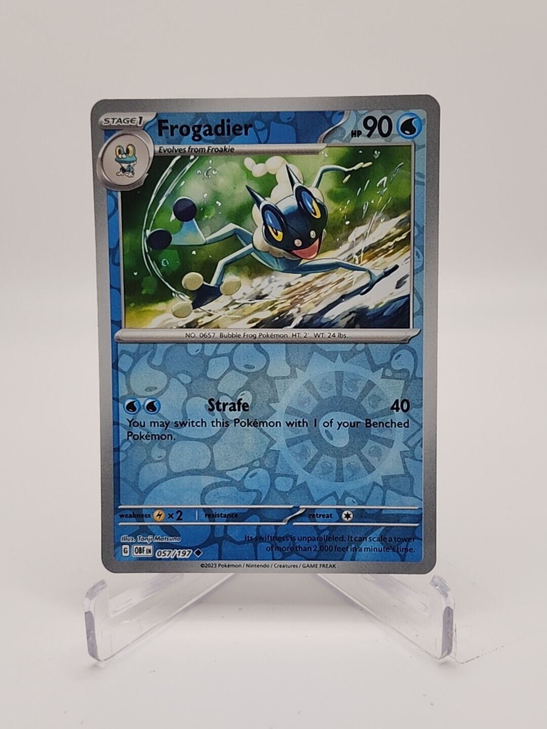 57/197 Frogadier [Reverse Holo] Pokémon TCG Obsidian Flames