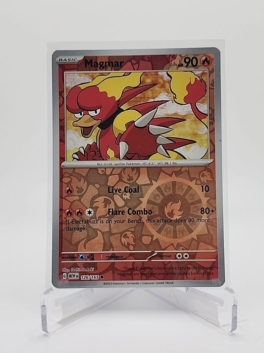 126/165 Magmar [Reverse Holo]  Pokémon TGC Scarlet & Violet - 151