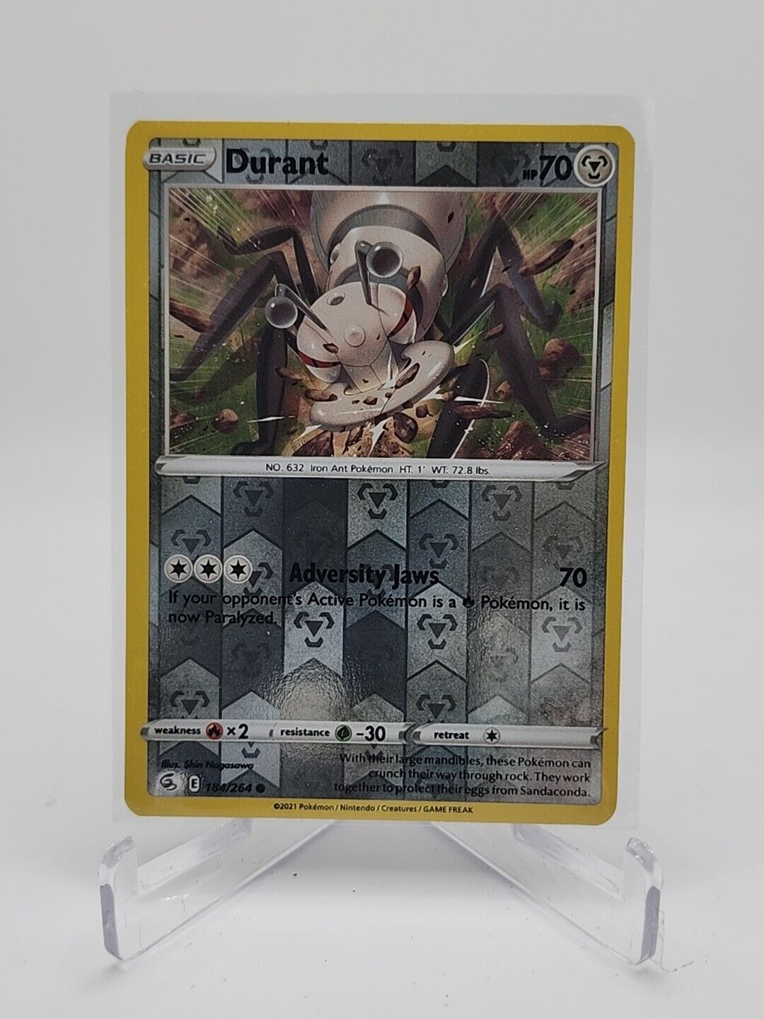 Durant [Reverse Holo]  184/264 Pokémon TCG Fusion Strike