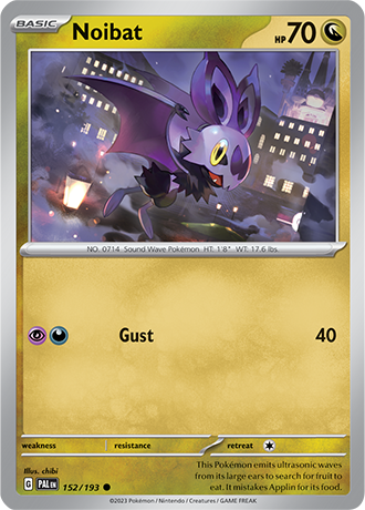 Noibat  152/193 Pokémon TCG Paldea Evolved