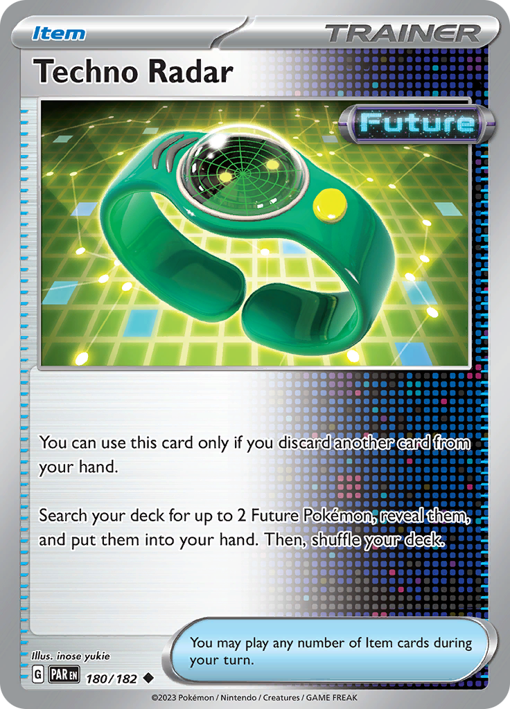 Techno Radar  180/182 Pokémon TCG Paradox Rift