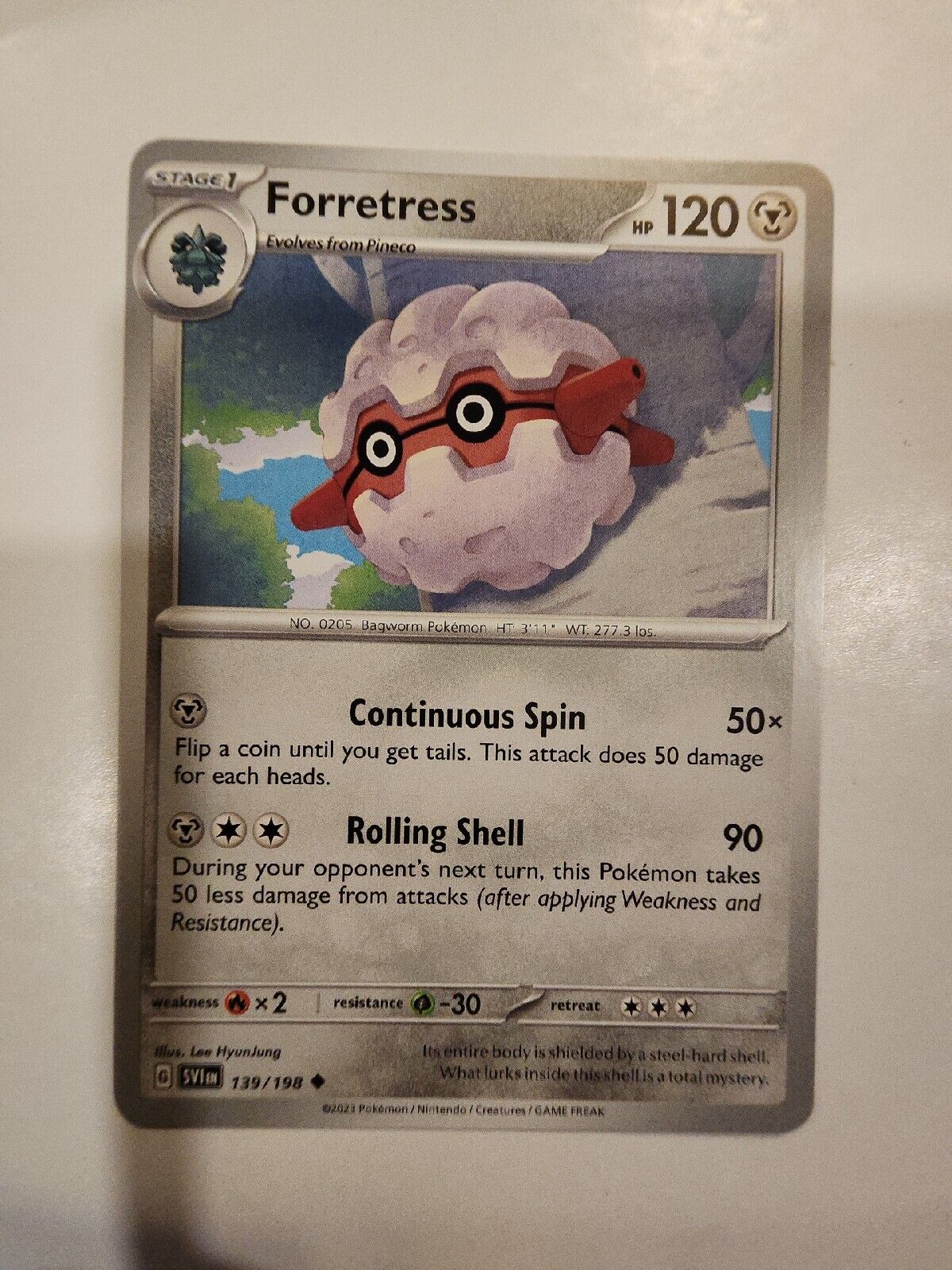 Forretress 139/198 Pokémon TGC Scarlet & Violet