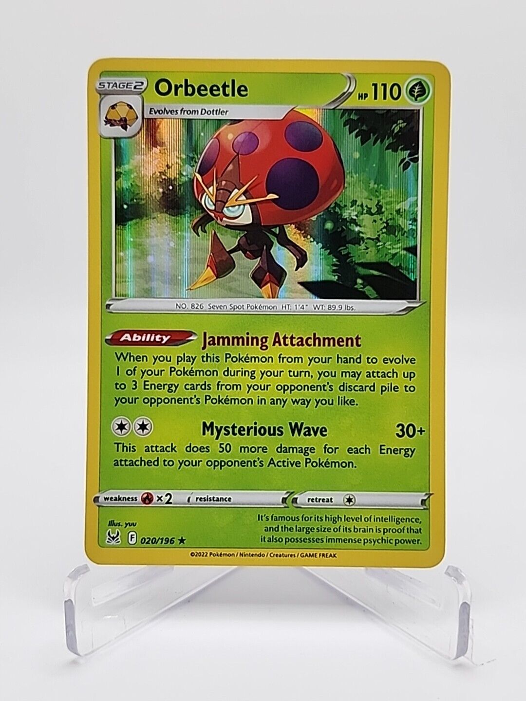 Orbeetle [Holo]  20/196 Pokémon TCG Lost Origin