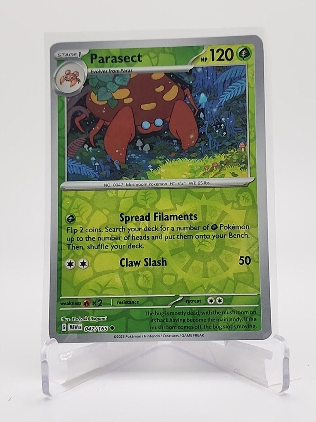 47/165 Parasect [Reverse Holo]  Pokémon TGC Scarlet & Violet - 151