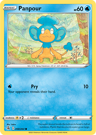 Panpour  68/264 Pokémon TCG Fusion Strike