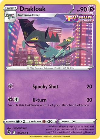 Drakloak  129/264 Pokémon TCG Fusion Strike