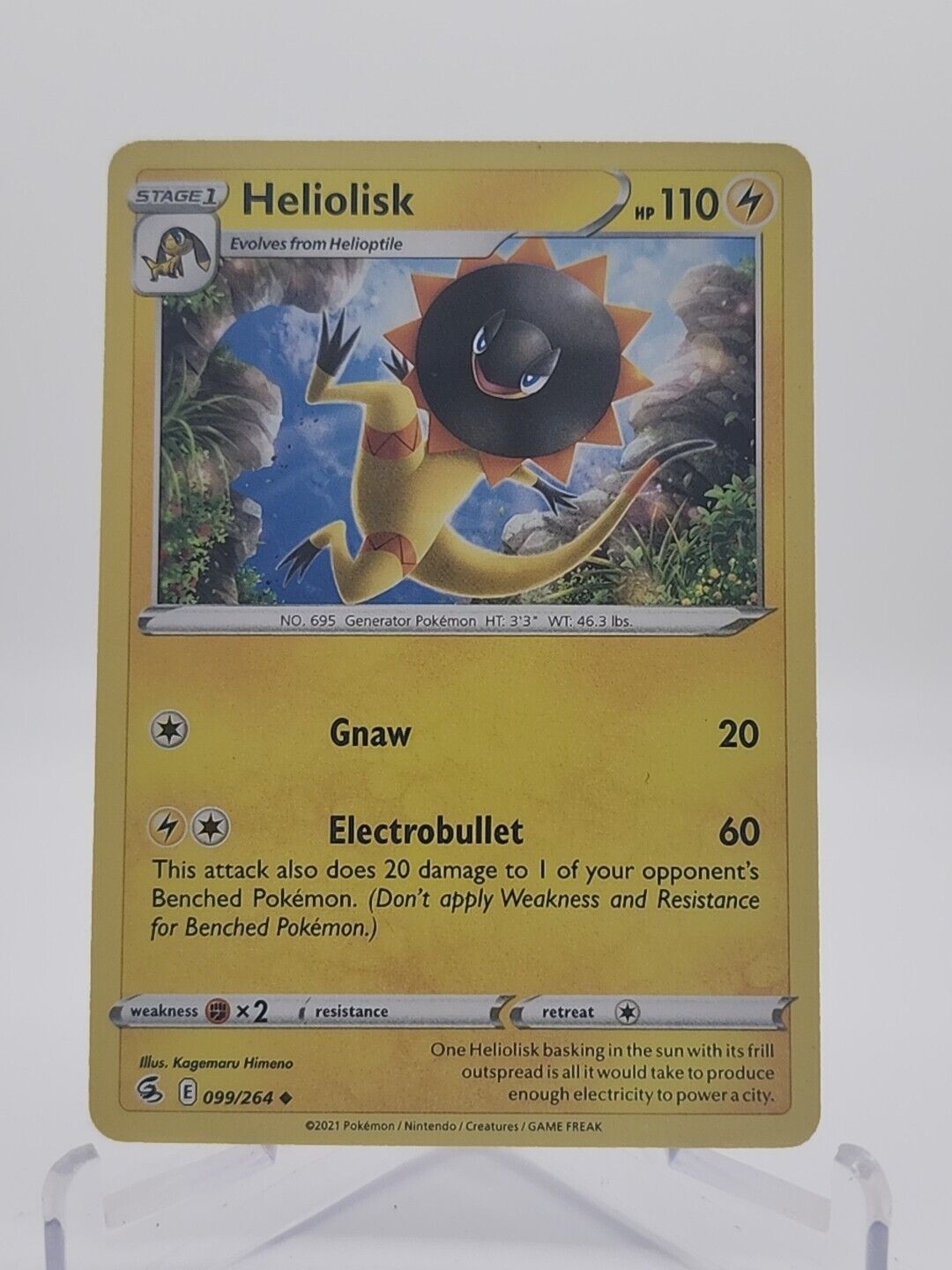 Heliolisk 99/264 Pokémon TGC Fusion Strike