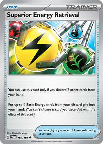 Superior Energy Retrieval [Reverse Holo]  189/193 Pokémon TCG Paldea Evolved