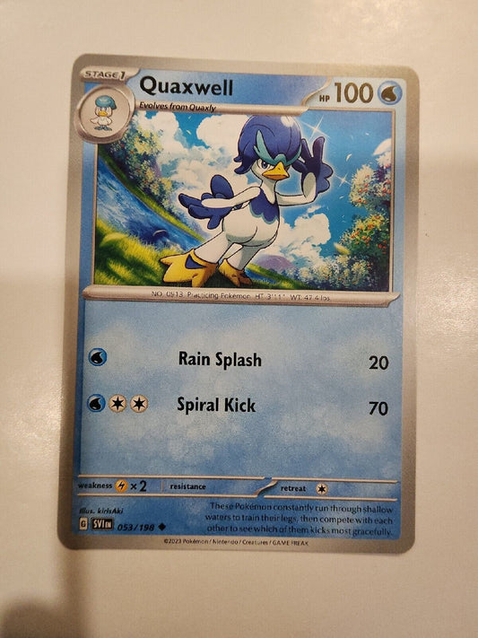 Quaxwell 53/198 Pokémon TGC Scarlet & Violet