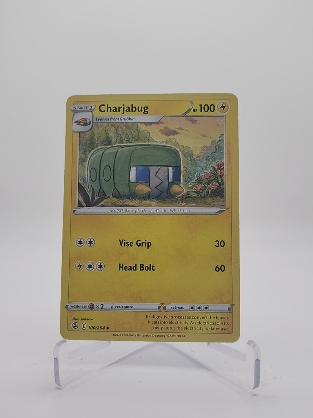 Charjabug 100/264 Pokémon TGC Fusion Strike