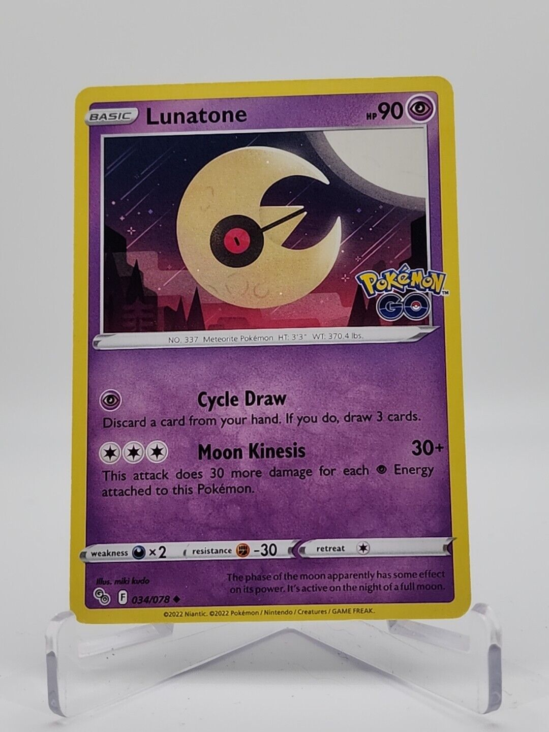 Lunatone 34/78 Pokémon TGC Pokemon Go