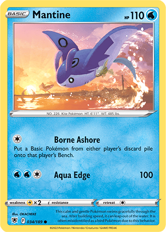 Mantine  34/189 Pokémon TCG Astral Radiance