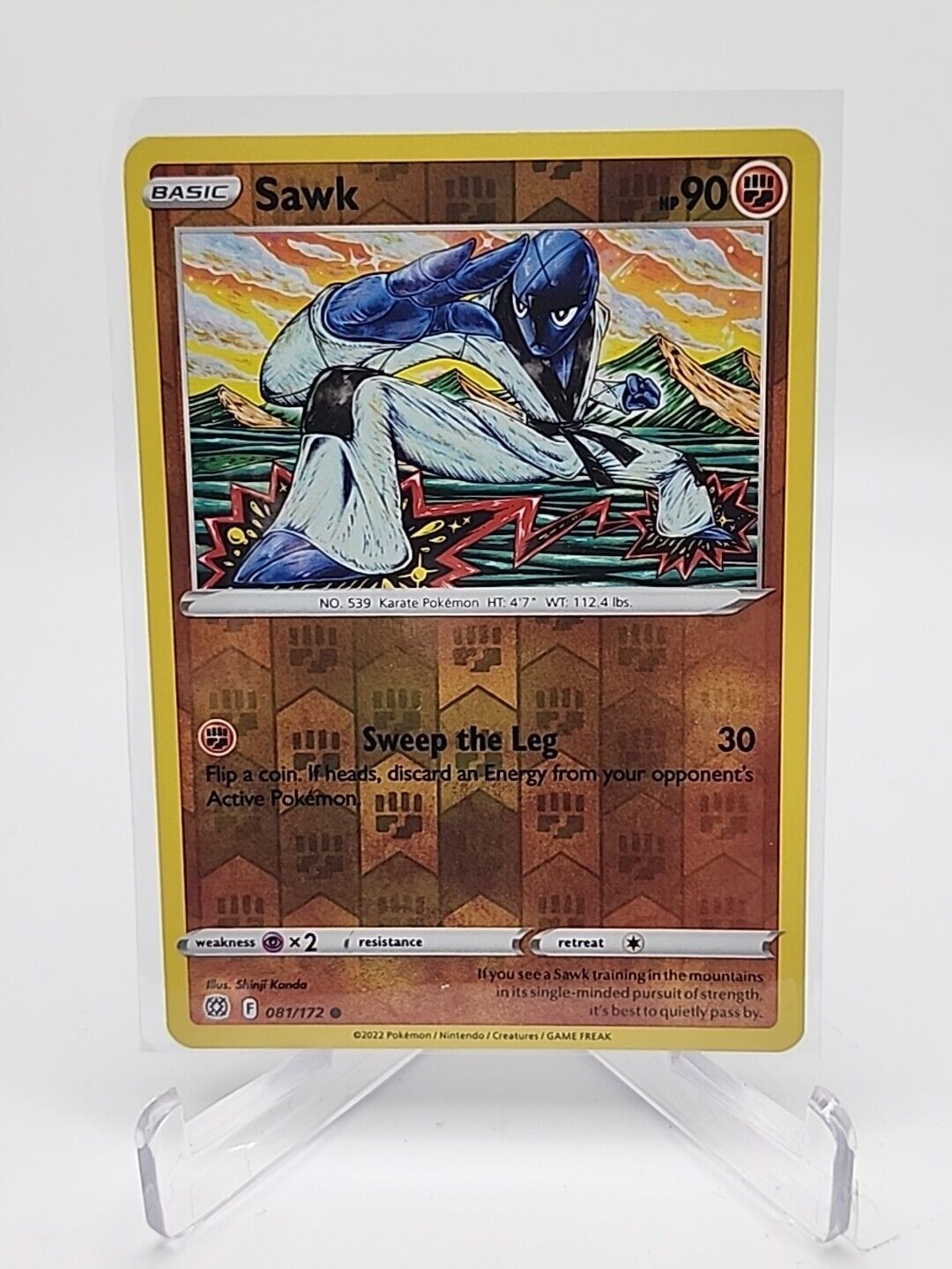 Sawk [Reverse Holo]  81/172 Pokémon TCG Brilliant Stars