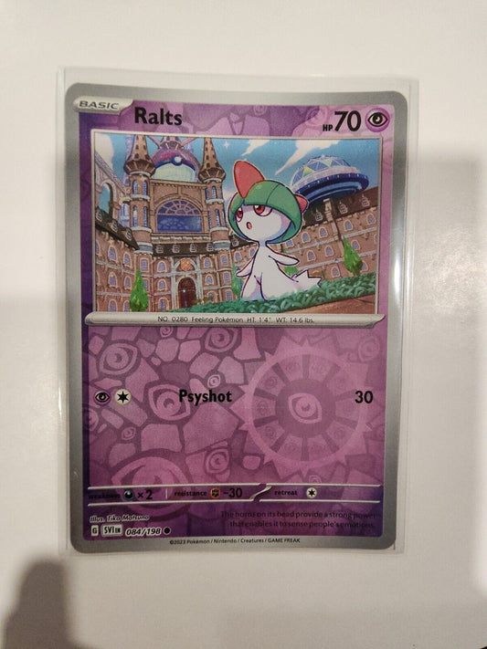 Ralts [Reverse Holo] 84/198 Pokémon TGC Scarlet & Violet