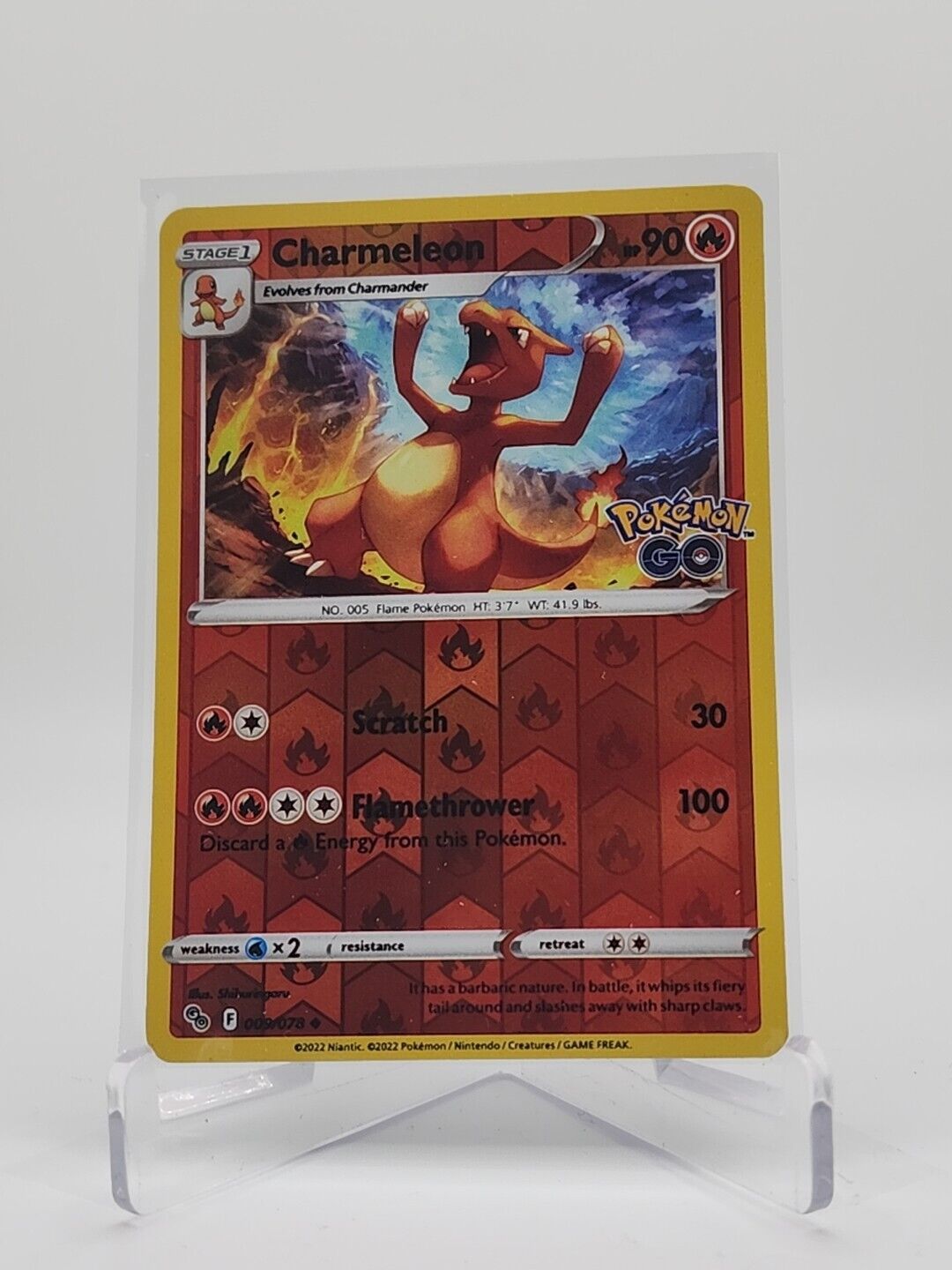 Charmeleon [Reverse Holo] 9/78 Pokémon TGC Pokemon Go